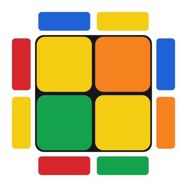 Due angoli hanno il giallo verso l’alto e quello davanti a sinistra lo ha verso sinistra. Qui fai tre Sune di fila senza muovere lo strato superiore tra uno e l’altro.