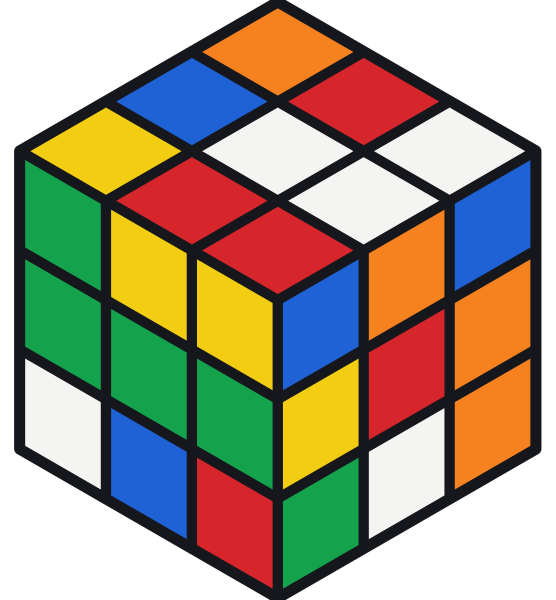 Un cubo di Rubik 3×3 mescolato