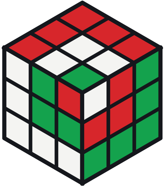 Cubo di Rubik con la figura cubo nel cubo nel cubo