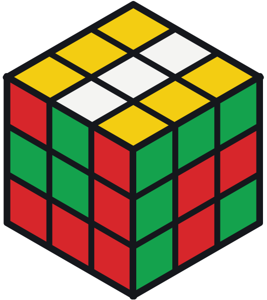 Cubo di Rubik con la figura pitone