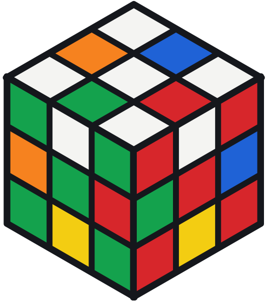 Cubo di Rubik con la figura Superflip