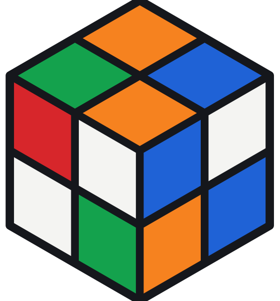 Un cubo 2×2 mescolato