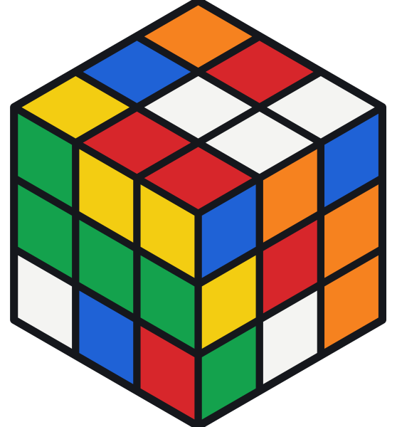 Un cubo di Rubik 3×3 mescolato